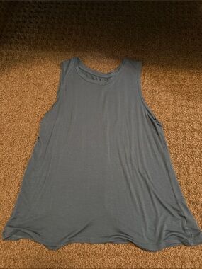 Halogen Relaxed Swing Tank Top in Slate Blue